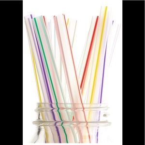 Boboa/Smoothie Slated Botton Straws - 75ct